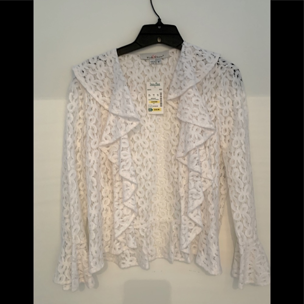 NWT White Lace Shirt